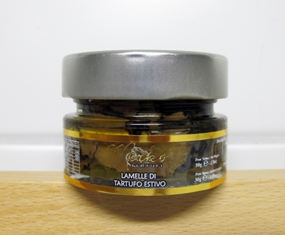 Skivor av svarttryffel i extra jungfru olivolja 50g/glasburk